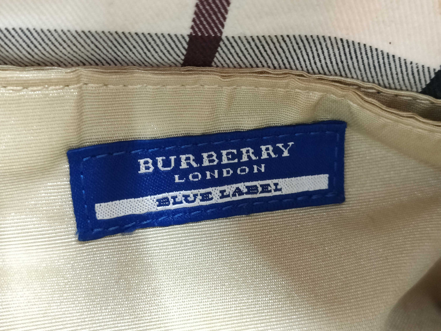 BURBERRY Blue Label Canvas Leather Shoulder Bag