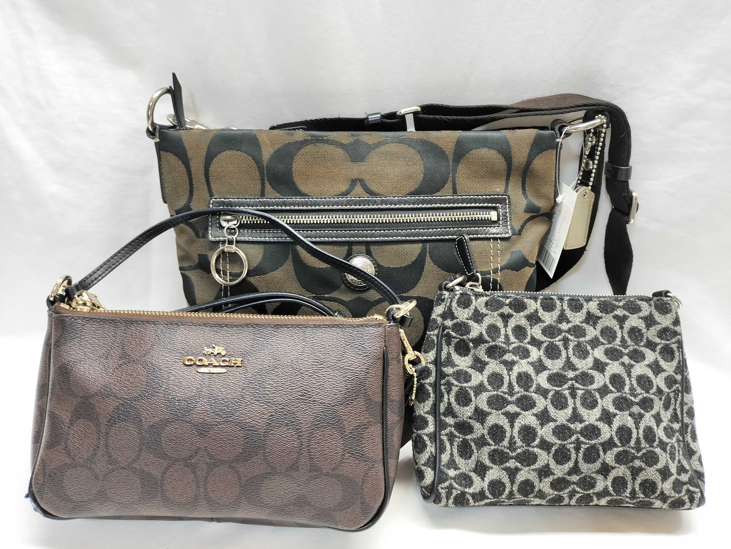 COACH Signature 3-Piece Shoulder Bag Set