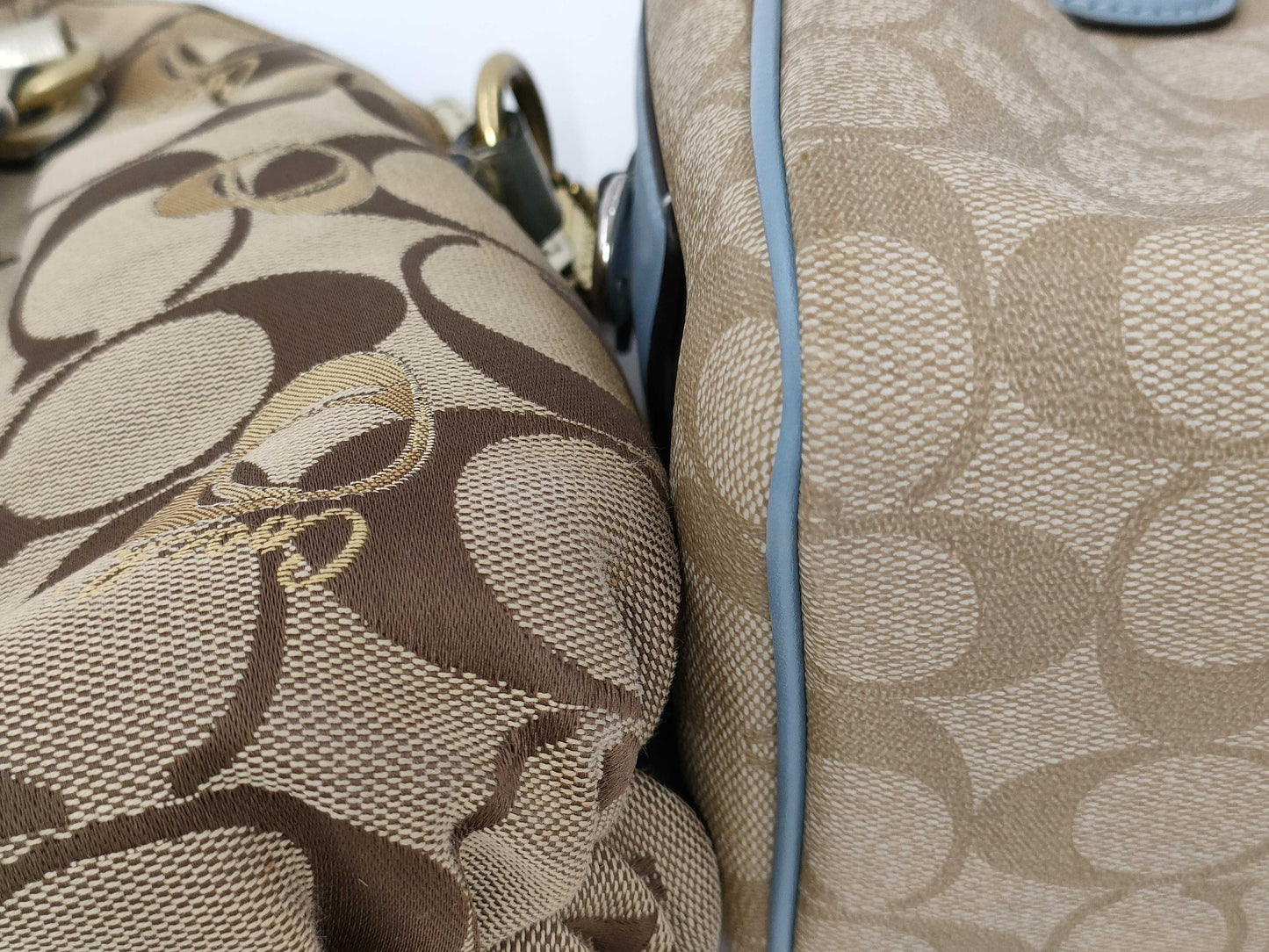 COACH Signature 18754 Canvas/F32203 Mini Boston 2-Way Handbag