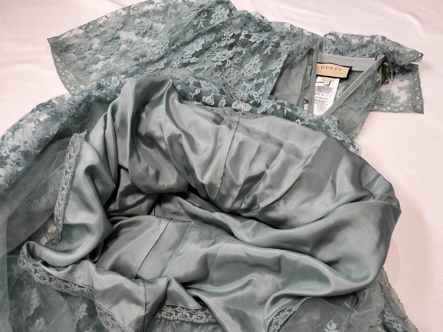 GUCCI 699241 Floral Lace Maxi Skirt with tags
