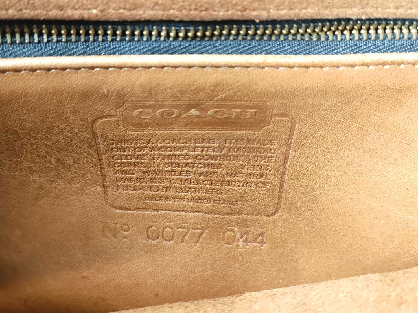 COACH Leather Shoulder Bag Flap Brown 044 Shoulder Bag