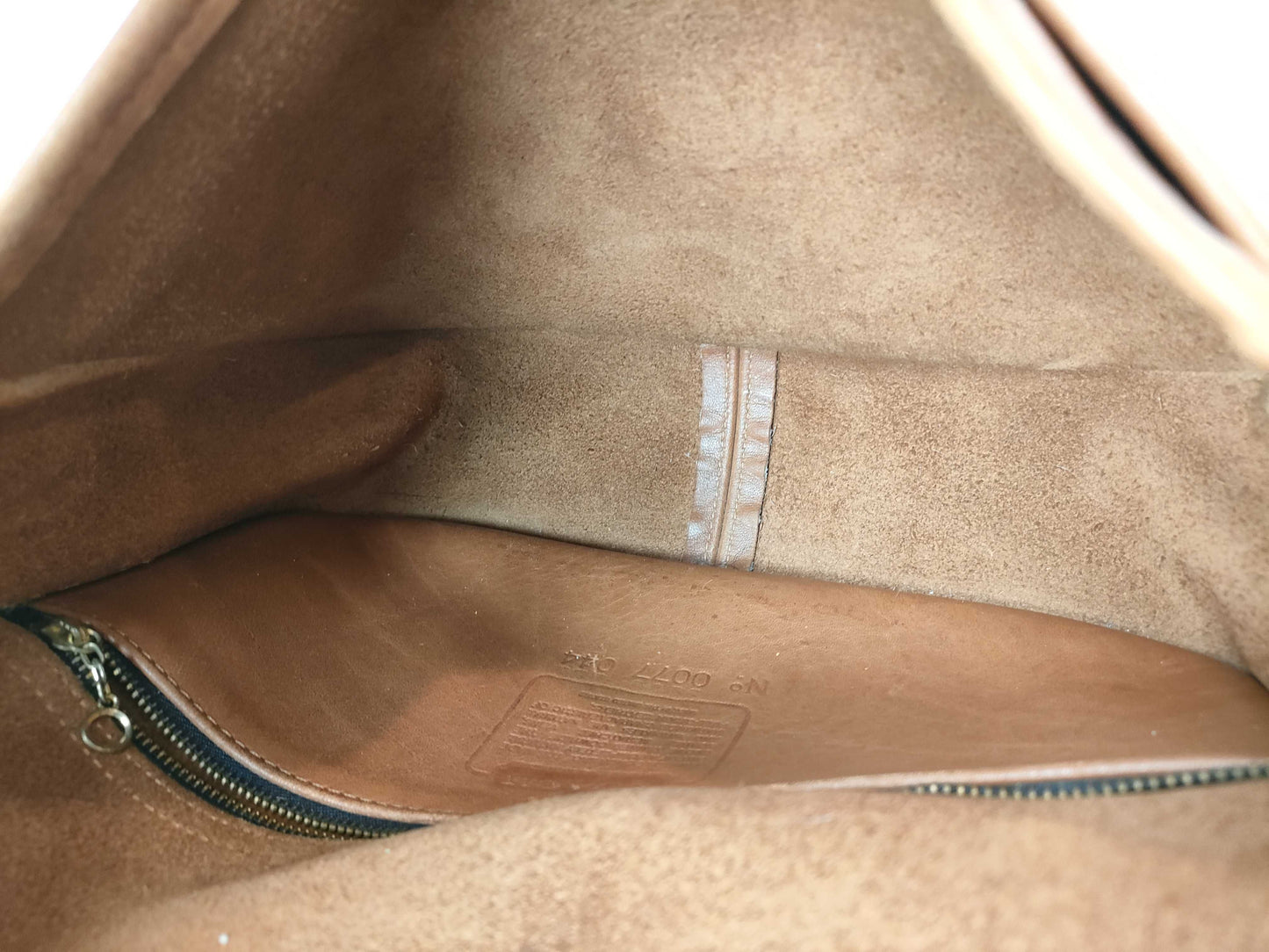 COACH Leather Shoulder Bag Flap Brown 044 Shoulder Bag