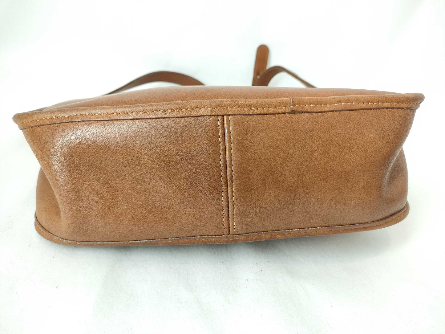 COACH Leather Shoulder Bag Flap Brown 044 Shoulder Bag