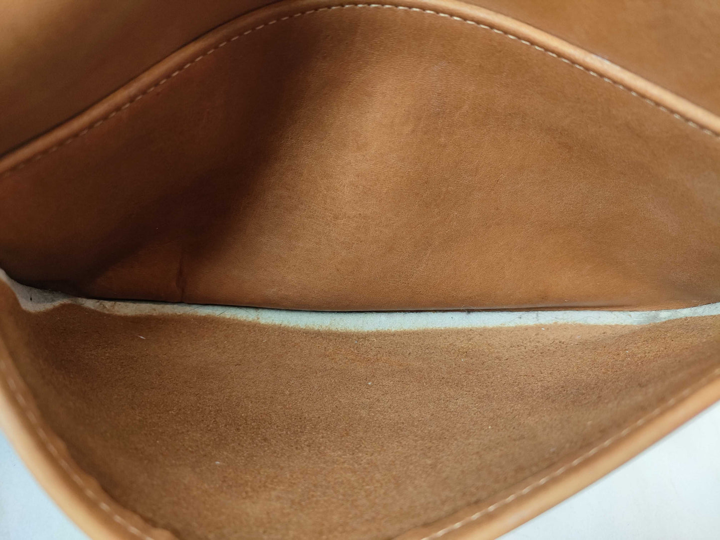 COACH Leather Shoulder Bag Flap Brown 044 Shoulder Bag