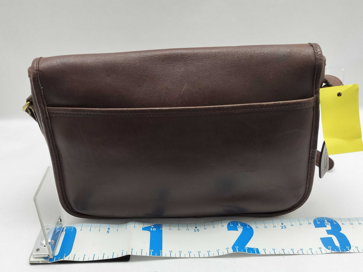 COACH Leather Shoulder Bag Flap Brown 208 Shoulder Bag