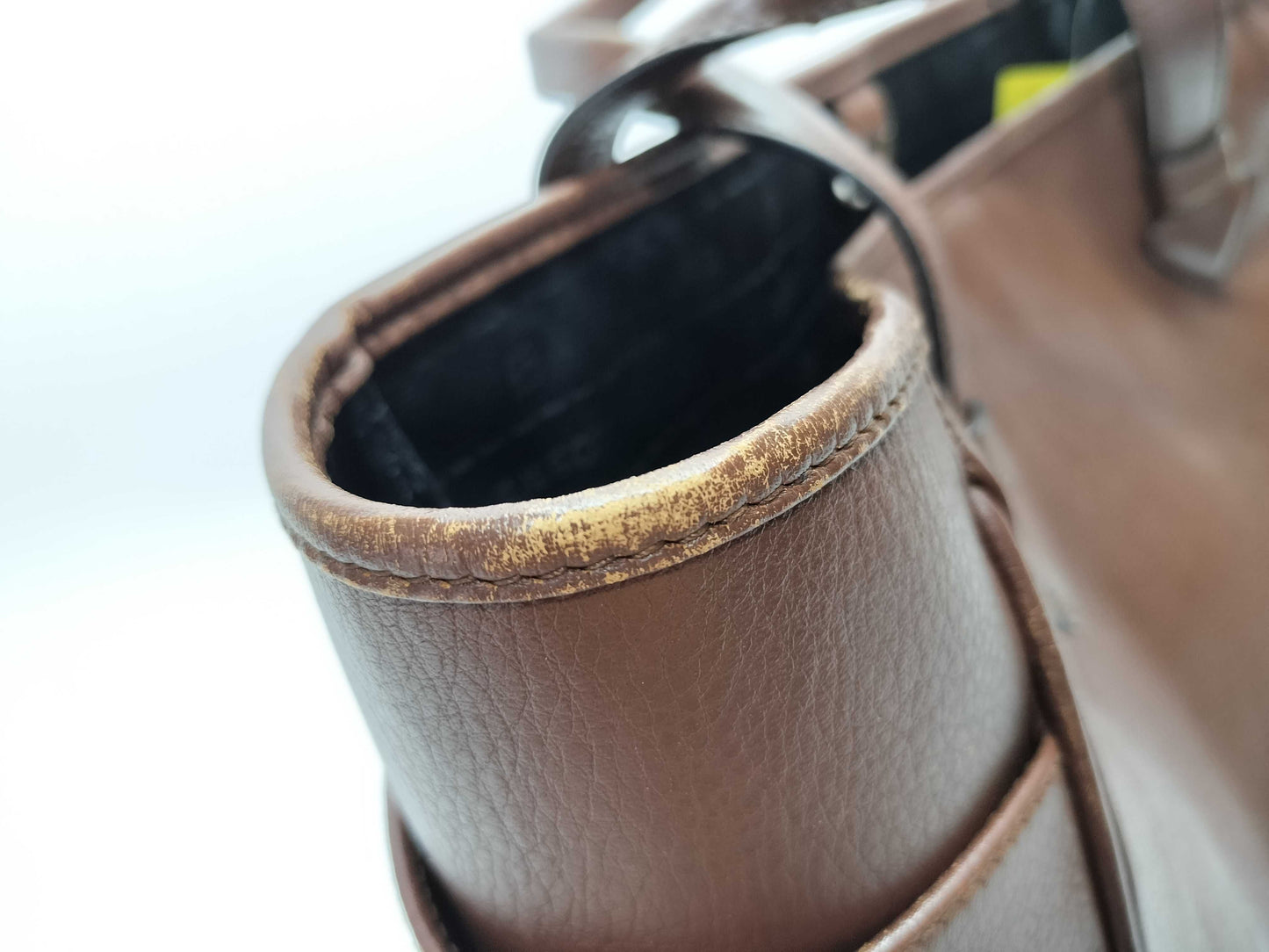 LOEWE Heritage Leather Tote Bag Brown