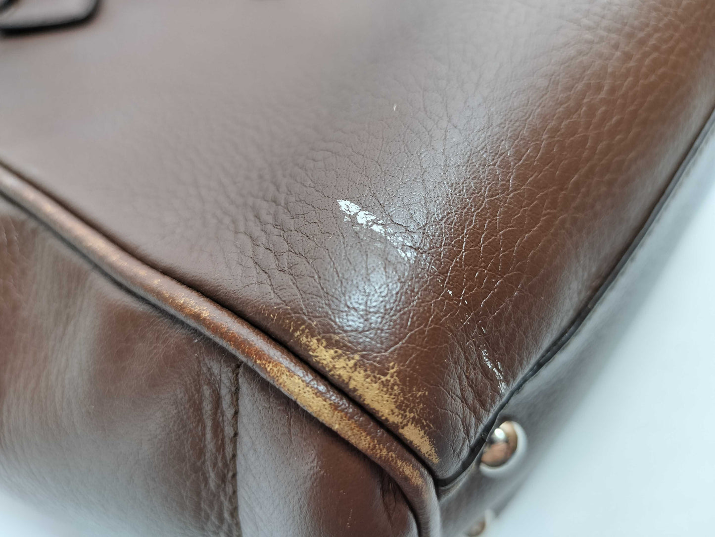 LOEWE Heritage Leather Tote Bag Brown