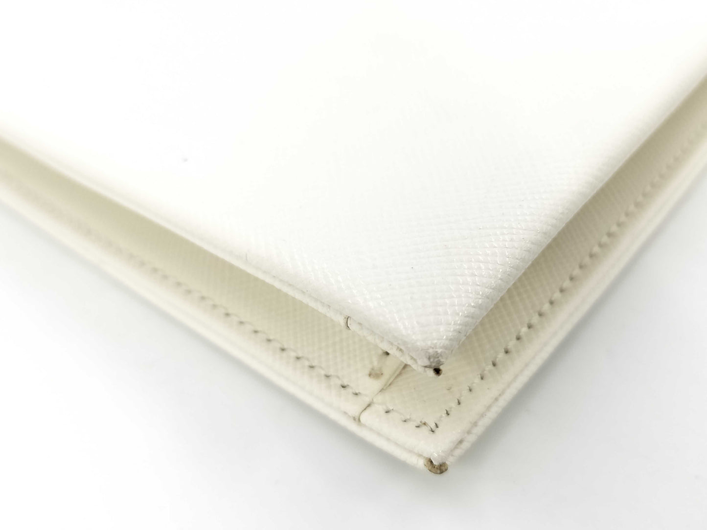 Yves Saint Laurent Logo Clutch/Second Bag Flap Vintage White Clutch Bag