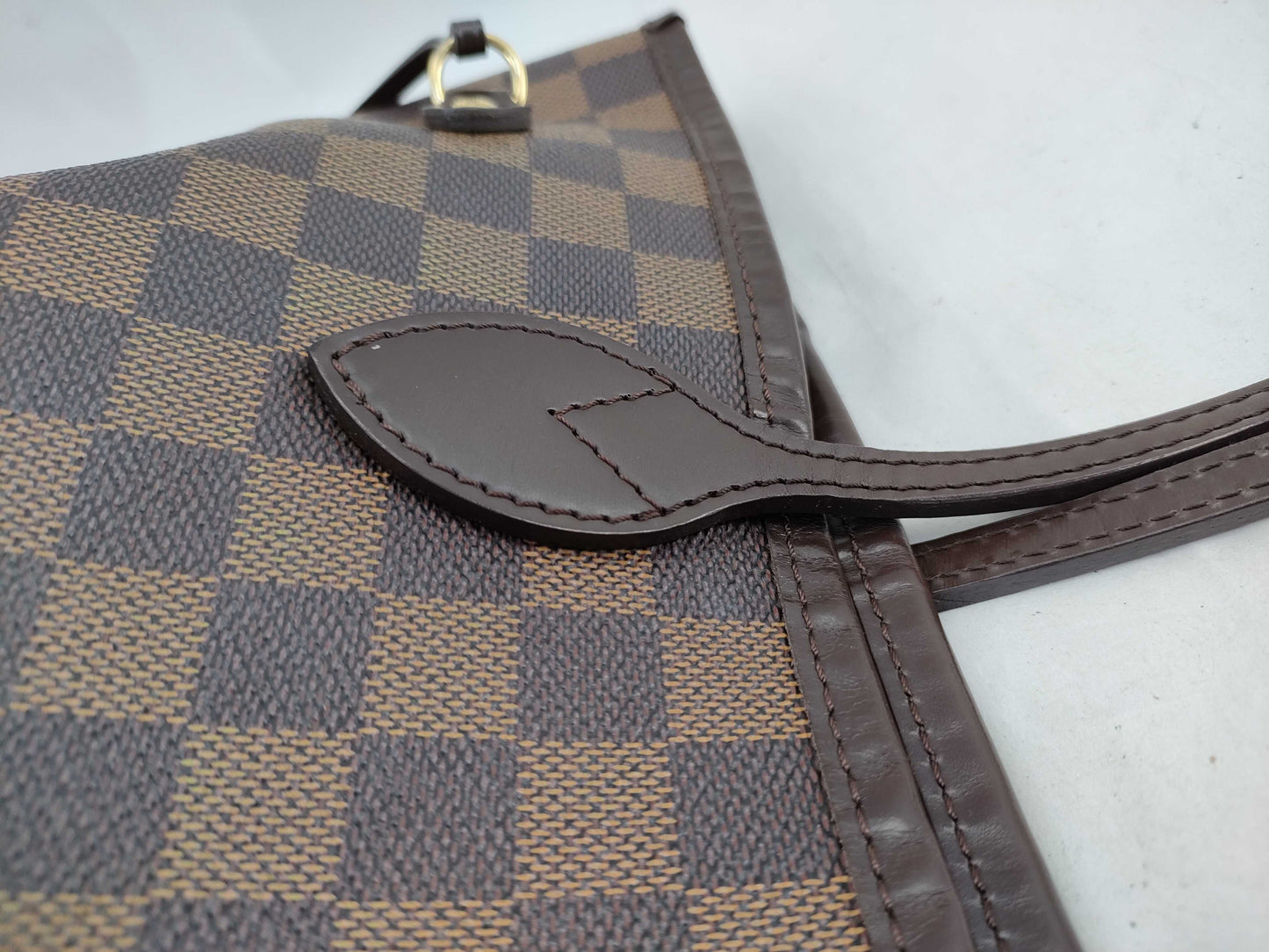 LOUIS VUITTON SP0098 Damier N51105 Neverfull MM Old Model Tote Bag
