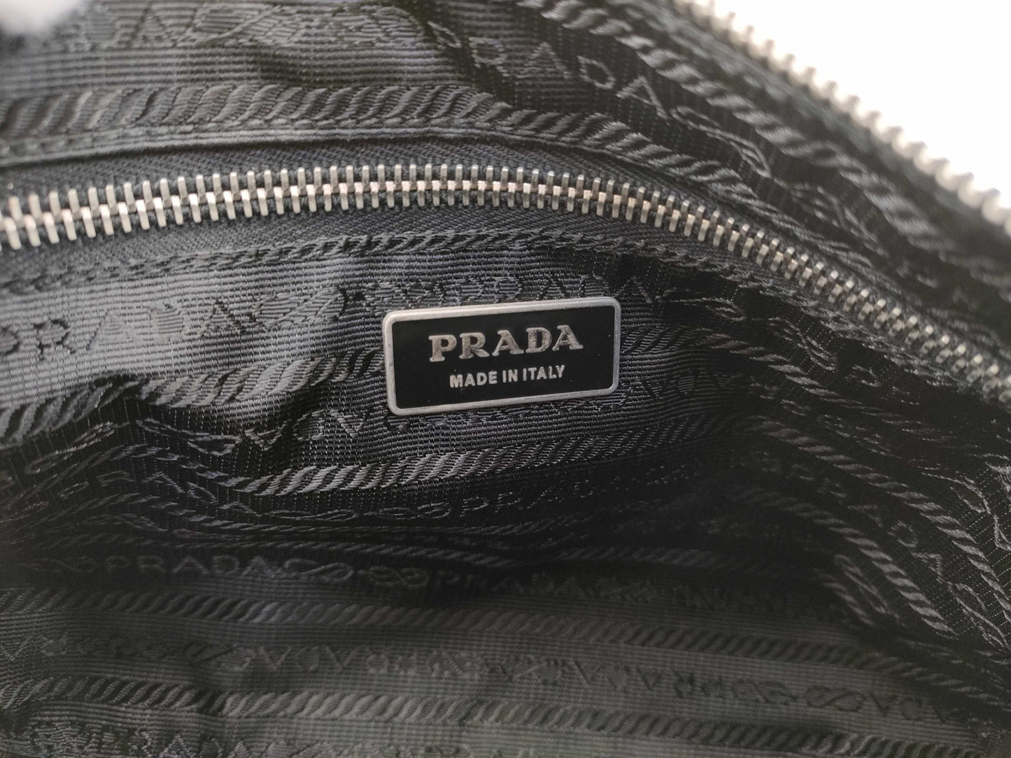 PRADA nylon one-shoulder black shoulder bag
