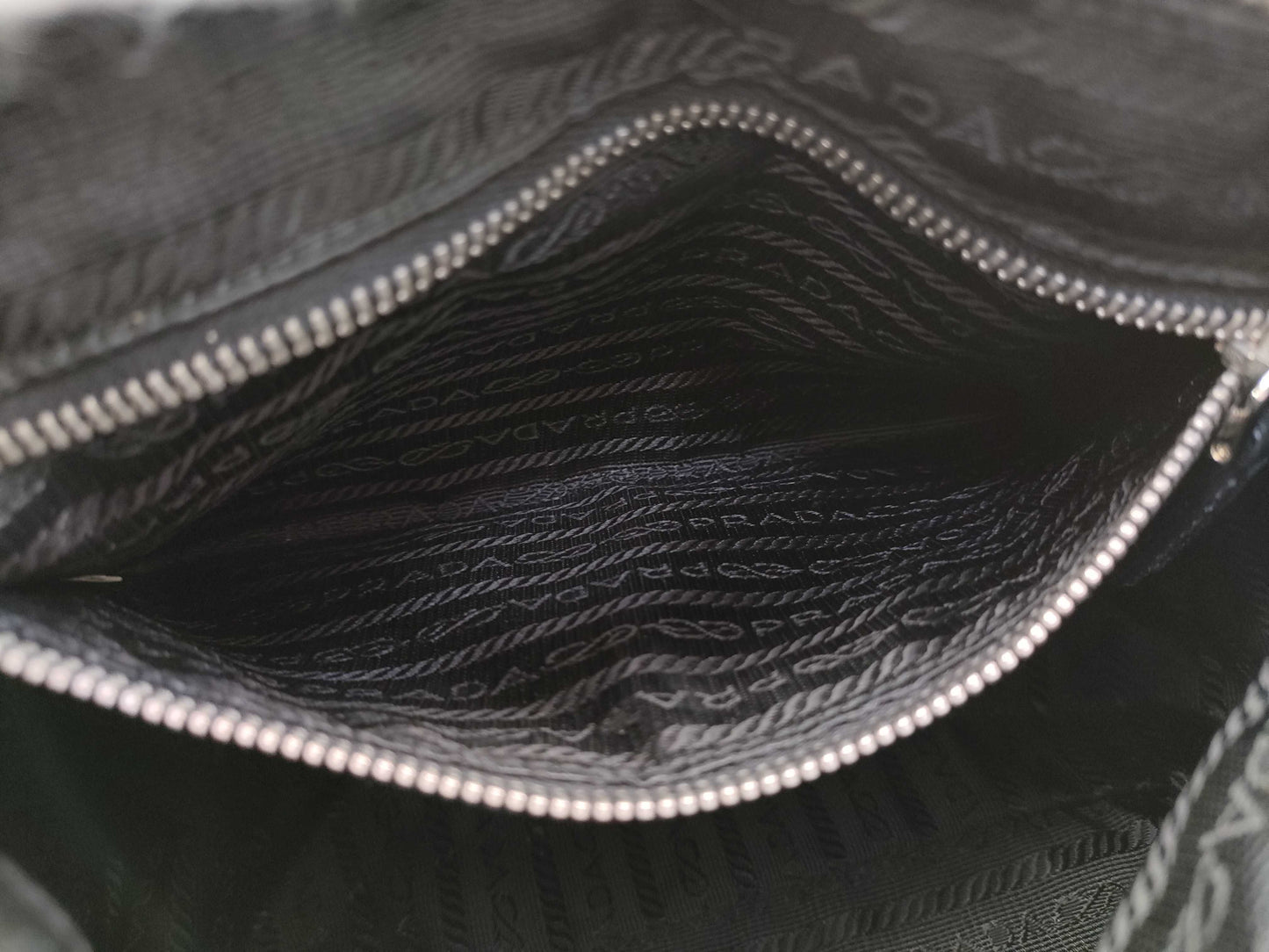 PRADA nylon one-shoulder black shoulder bag