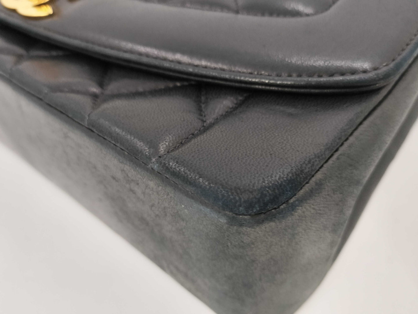 CHANEL Diana Lambskin Single Chain Shoulder Bag