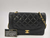 CHANEL Diana Lambskin Single Chain Shoulder Bag