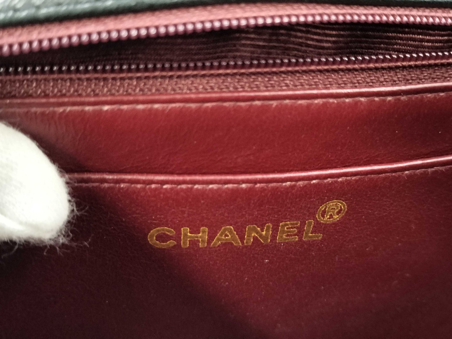 CHANEL Diana Lambskin Single Chain Shoulder Bag