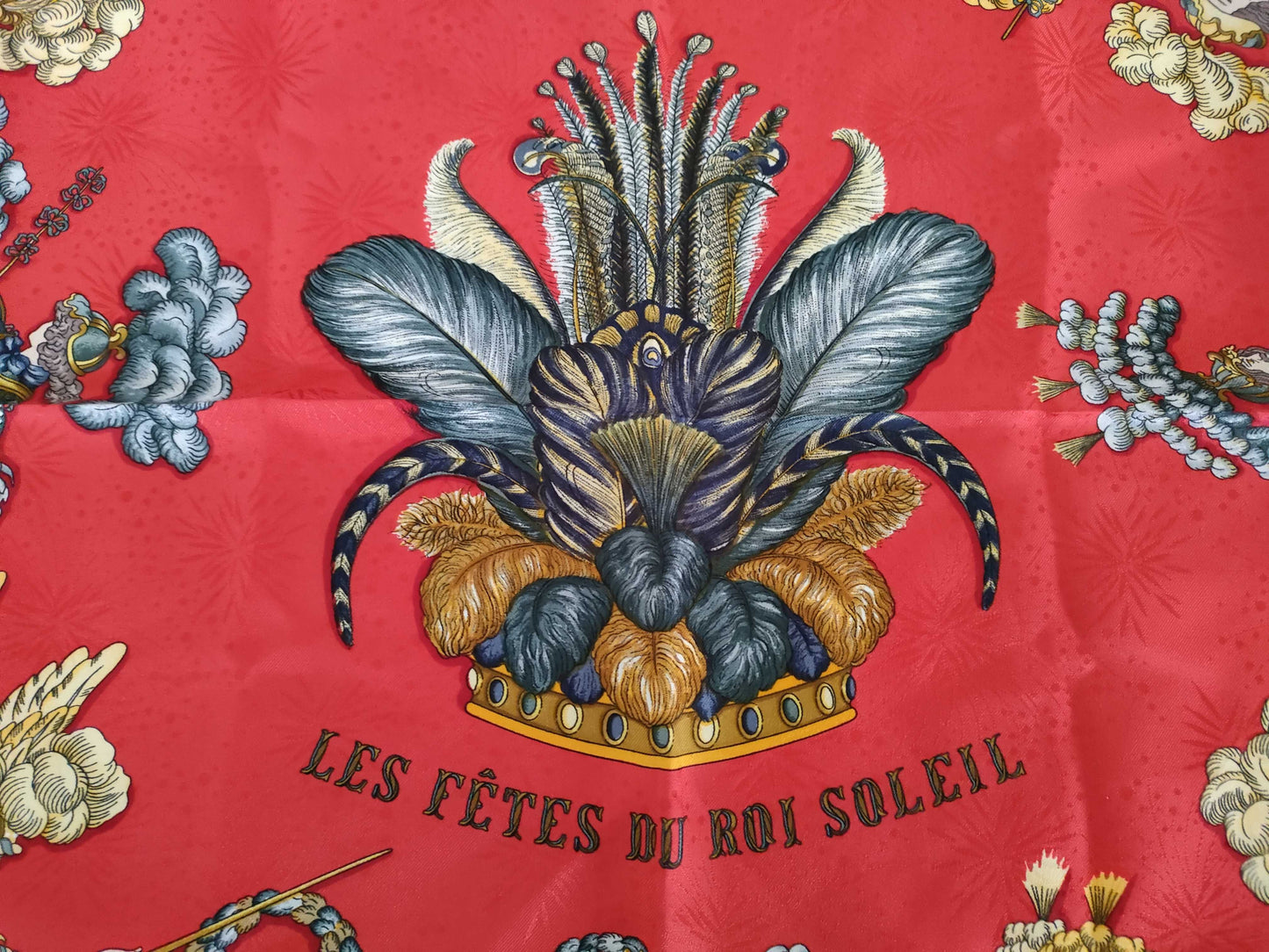 HERMES Carré 90 Sun King Celebration Other Accessories