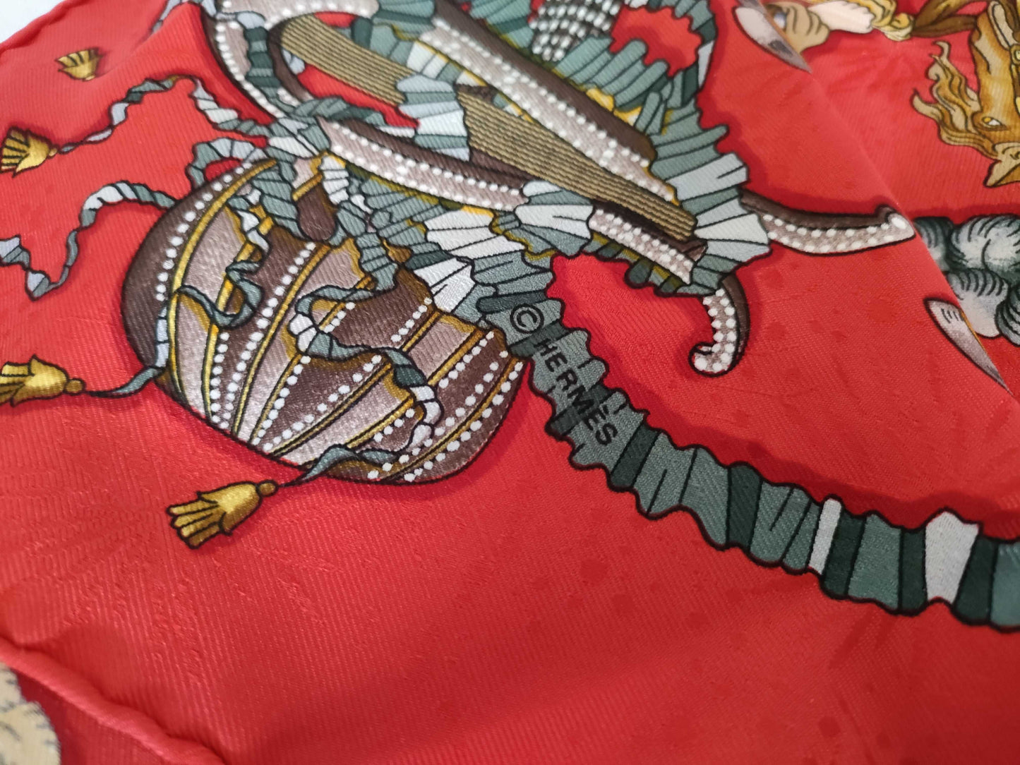 HERMES Carré 90 Sun King Celebration Other Accessories