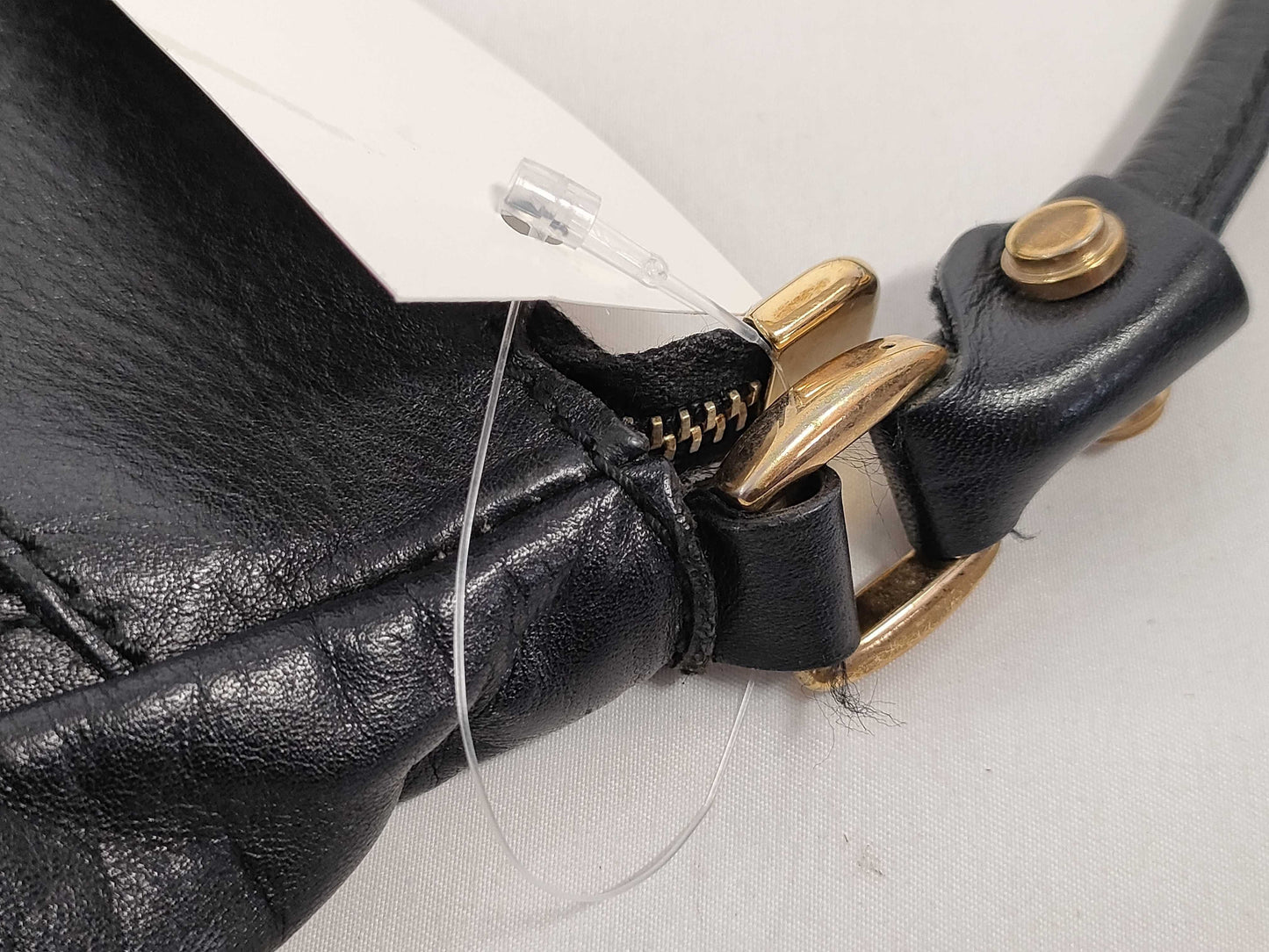 GUCCI Abby One-Shoulder Bag in Black Leather 189833 Shoulder Bag