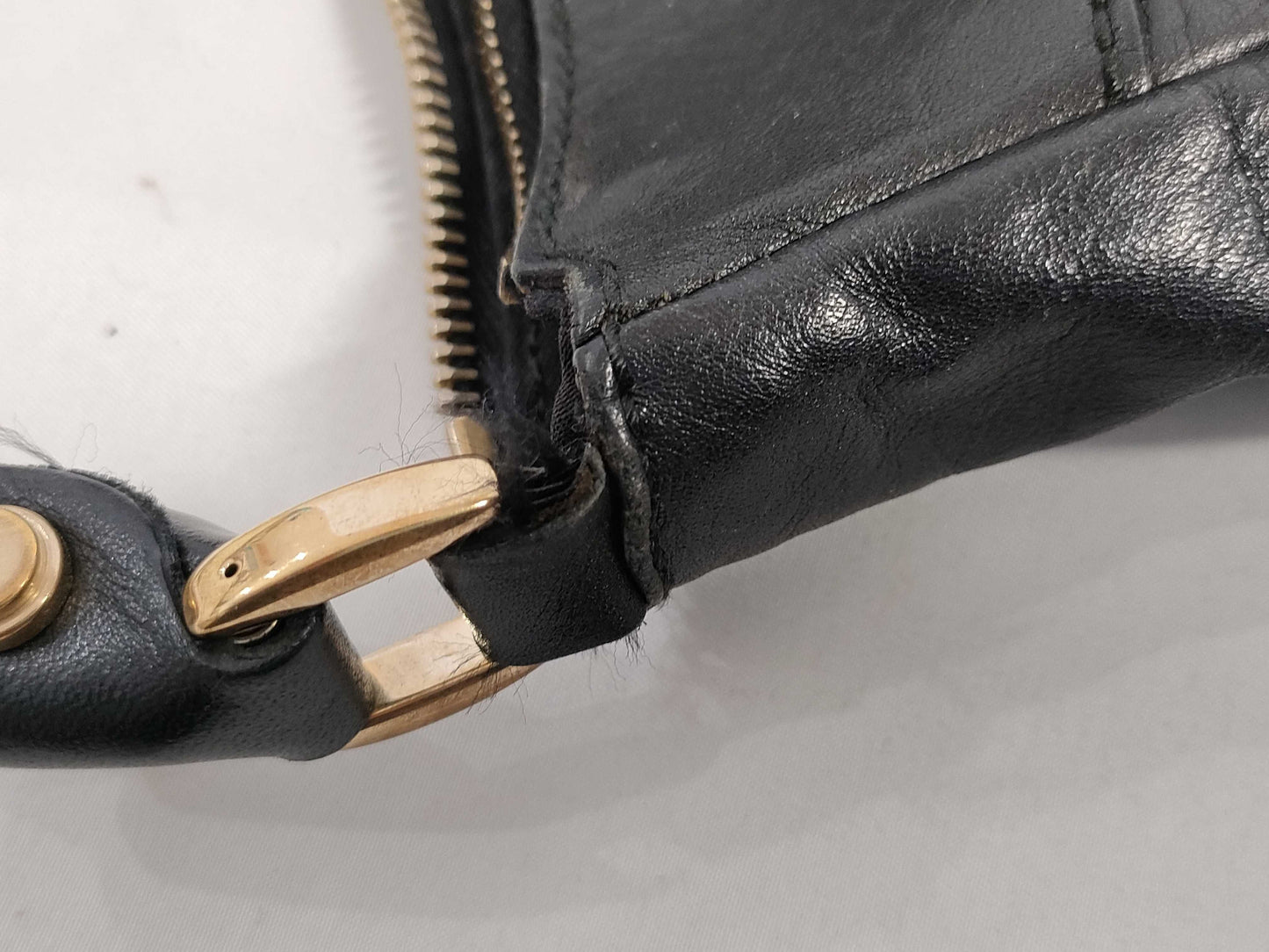 GUCCI Abby One-Shoulder Bag in Black Leather 189833 Shoulder Bag