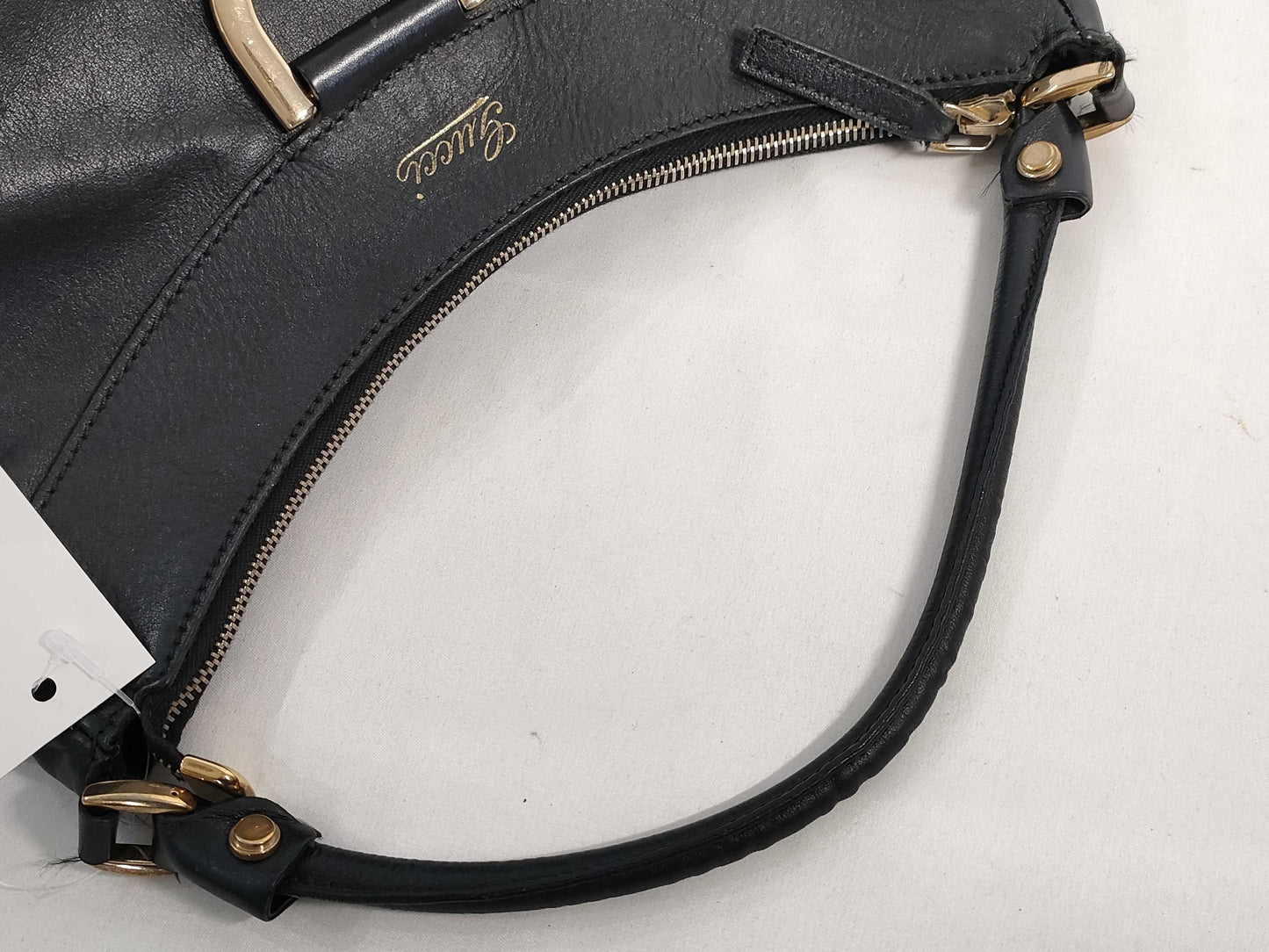 GUCCI Abby One-Shoulder Bag in Black Leather 189833 Shoulder Bag
