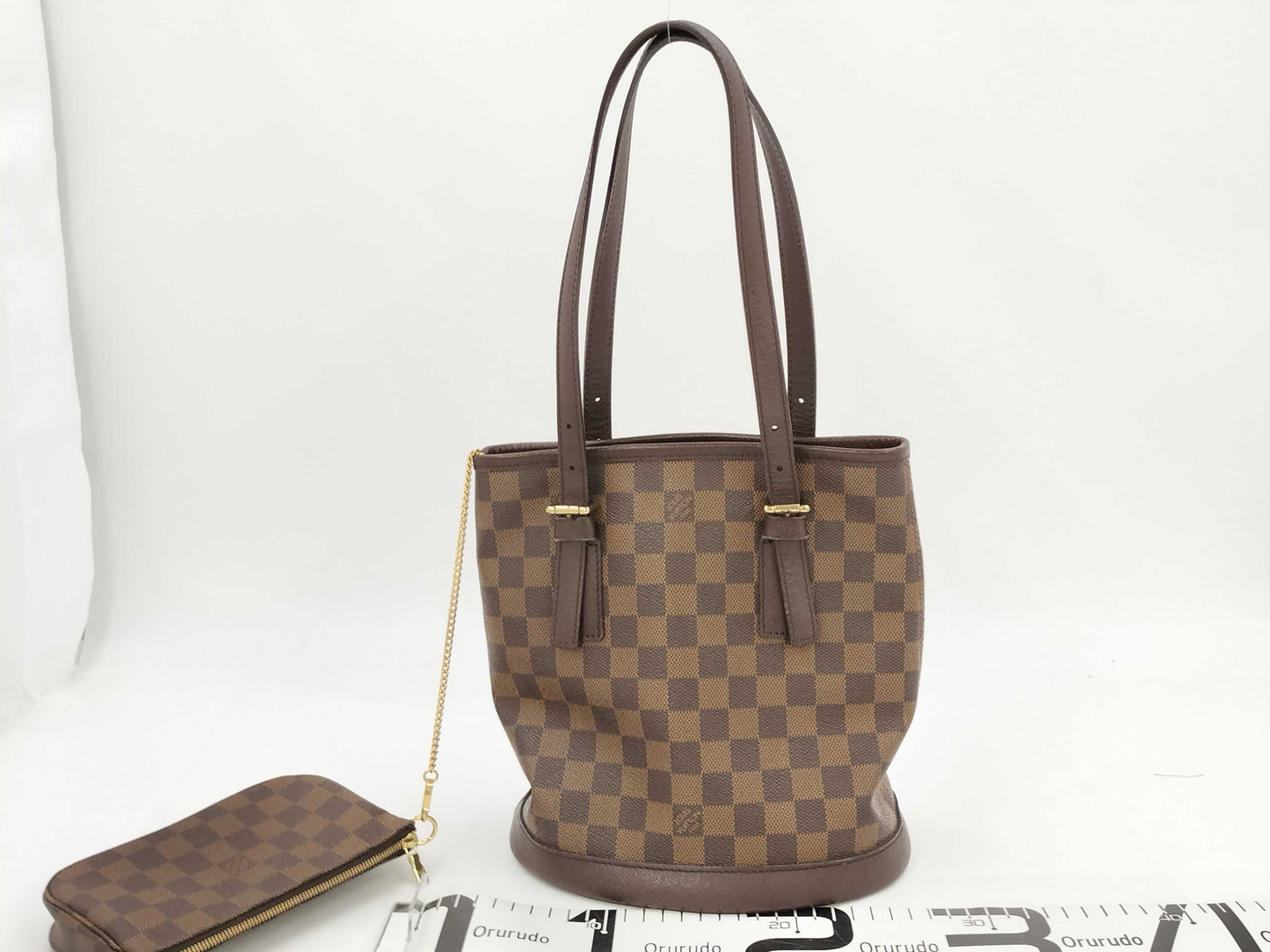 LOUIS VUITTON SP0024 Damier N42240 Mare Tote Bag with Pouch
