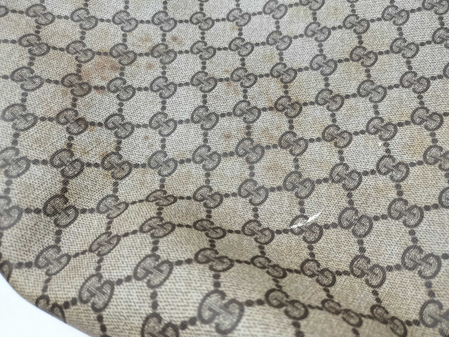GUCCI 39.02003 GG Supreme PVC Old Sherry Tote Bag