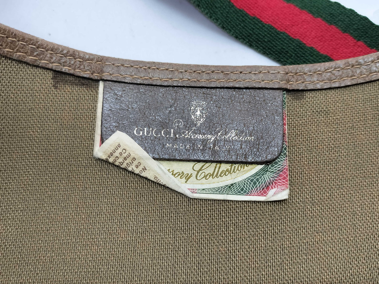 GUCCI 39.02003 GG Supreme PVC Old Sherry Tote Bag