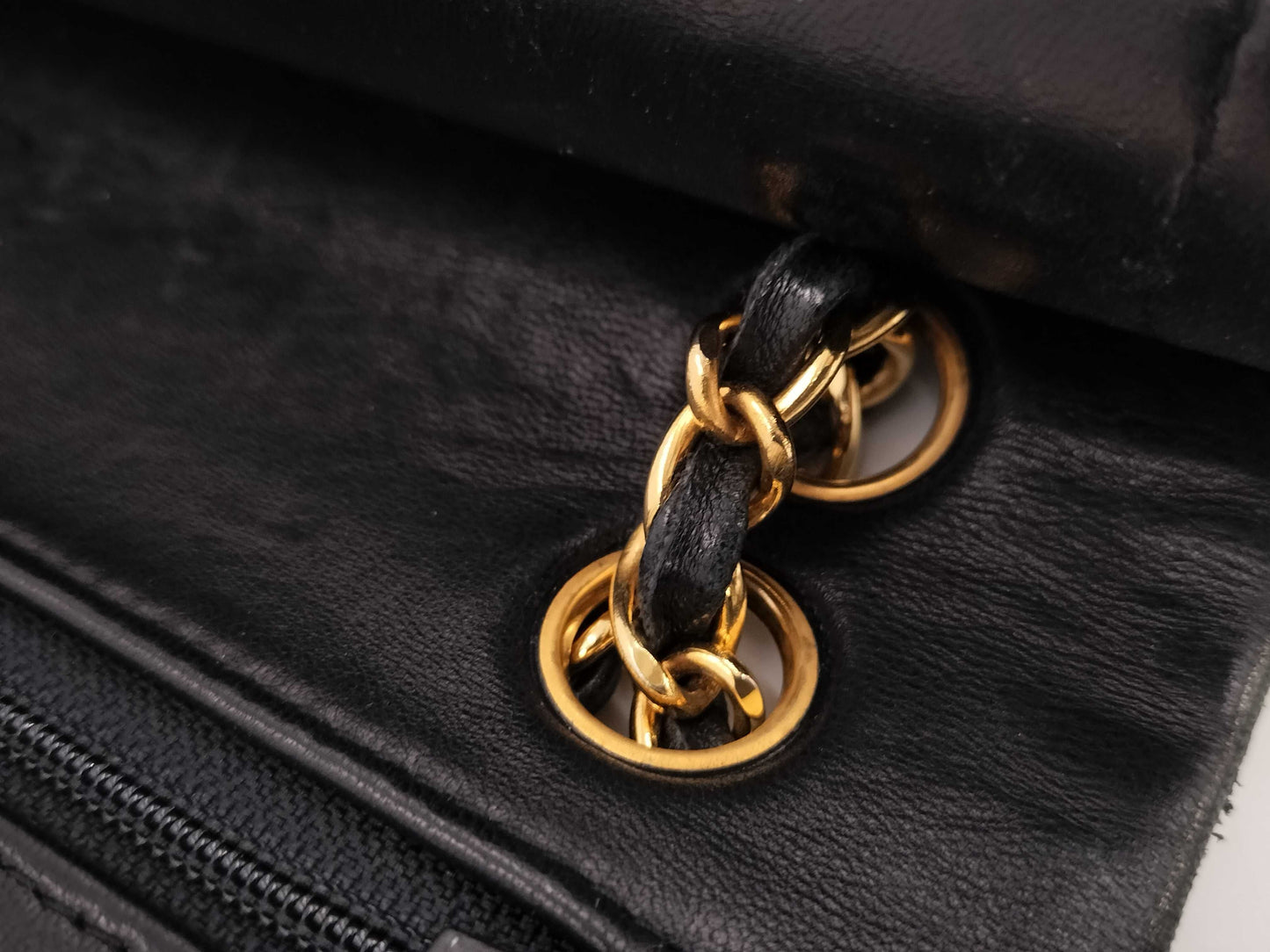 CHANEL Lambskin Matelasse 23 Double Flap Shoulder Bag, No. 16