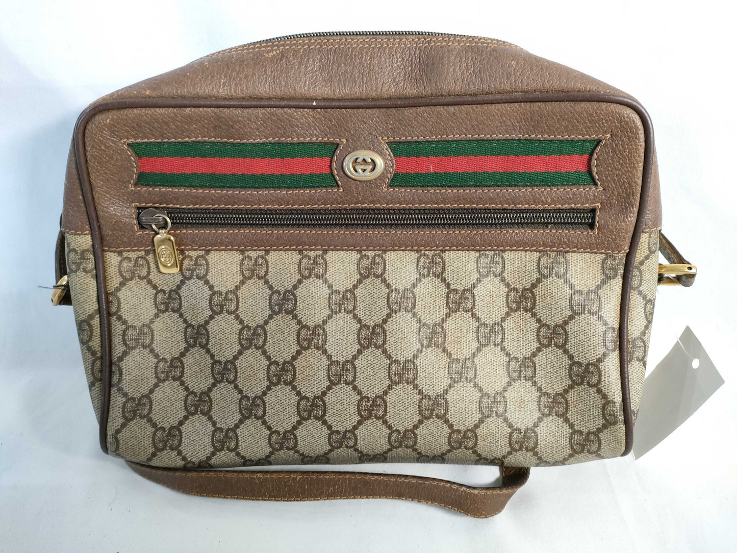 GUCCI GG Supreme Old Sherry Shoulder Bag
