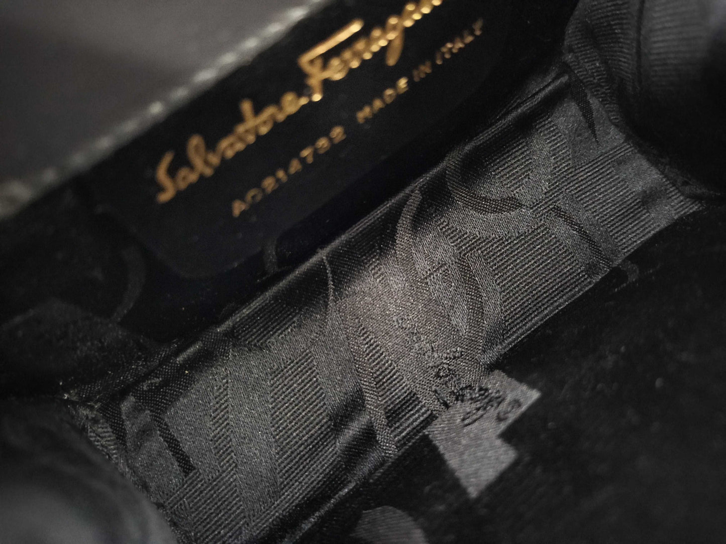 Salvatore Ferragamo Gancini Suede Chain Shoulder Bag
