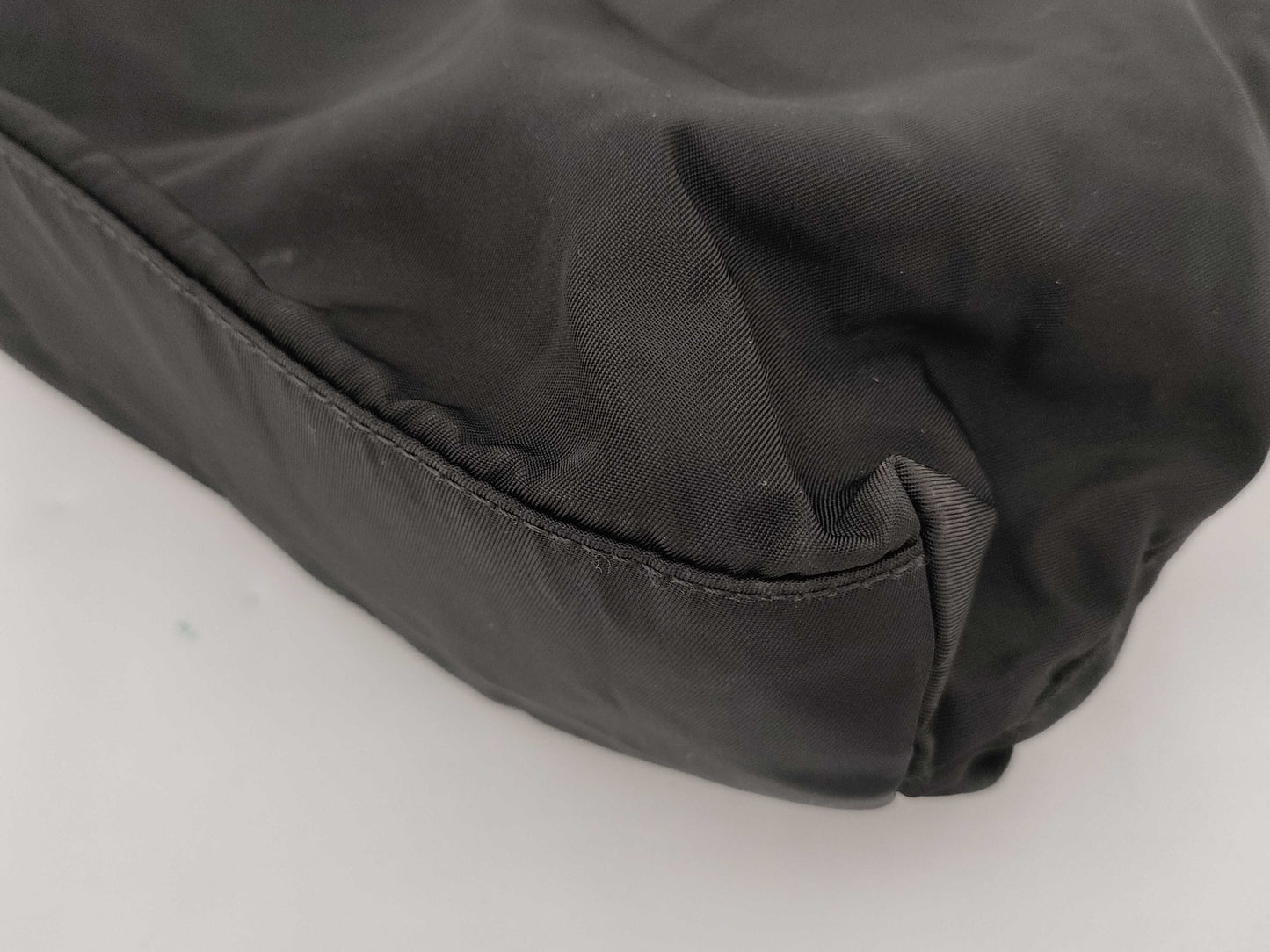 PRADA Nylon Triangle Plate Tote Bag
