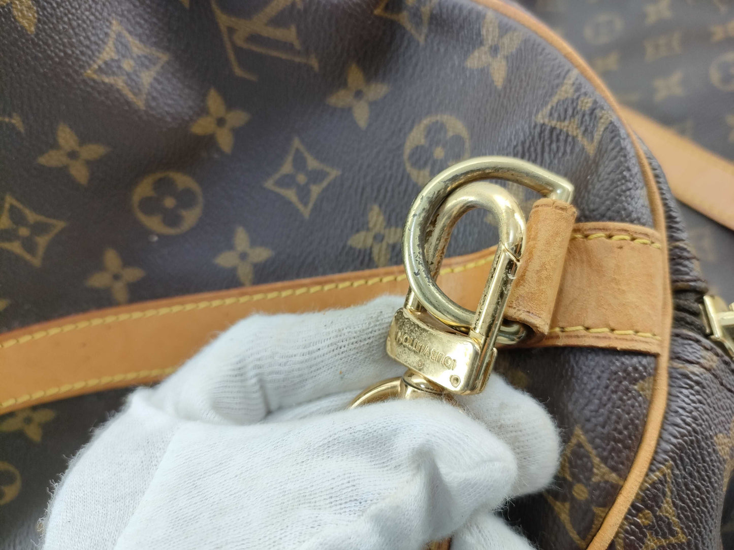 LOUIS VUITTON Monogram M41414 Keepall Bandouliere 55 Boston Bag