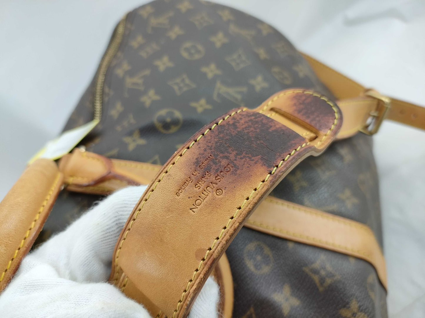 LOUIS VUITTON Monogram M41414 Keepall Bandouliere 55 Boston Bag