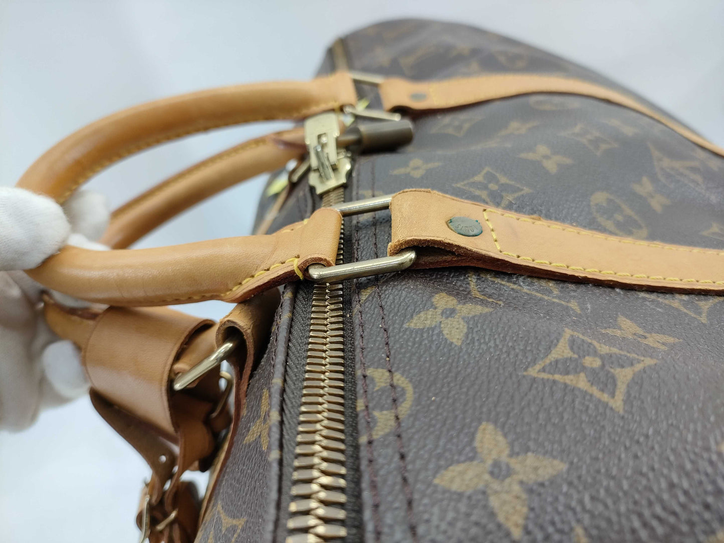 LOUIS VUITTON Monogram M41414 Keepall Bandouliere 55 Boston Bag
