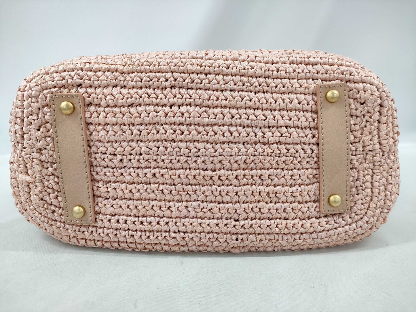 CHANEL Straw Bag Coco Chain 10 Series Tote Bag