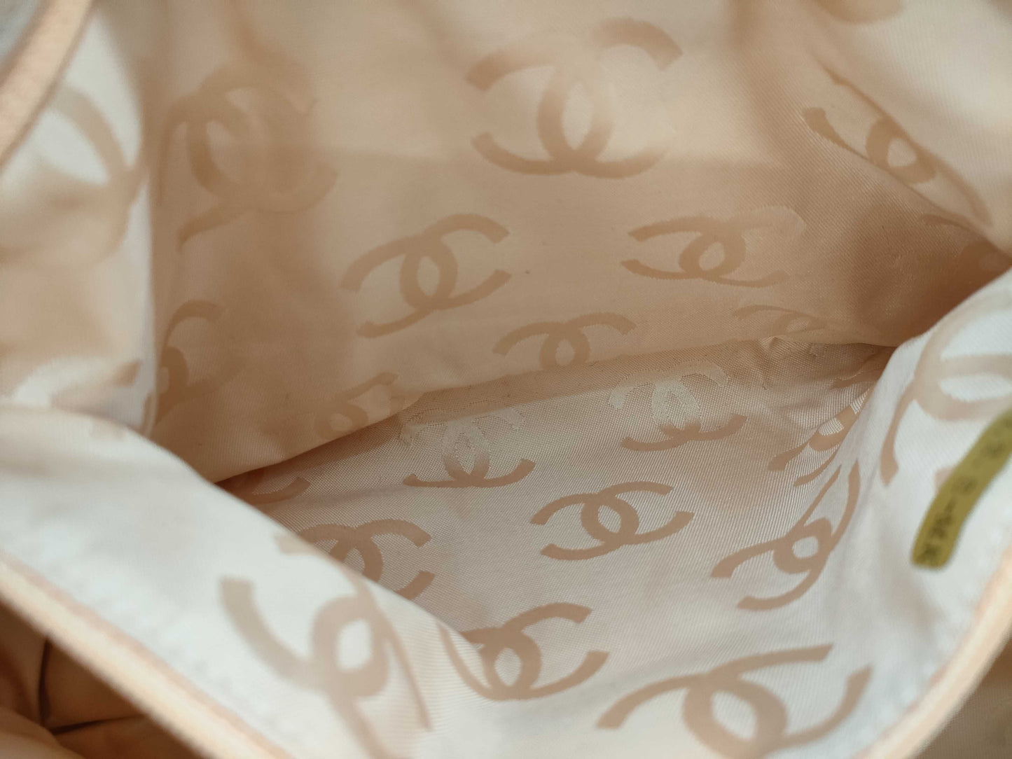 CHANEL Straw Bag Coco Chain 10 Series Tote Bag