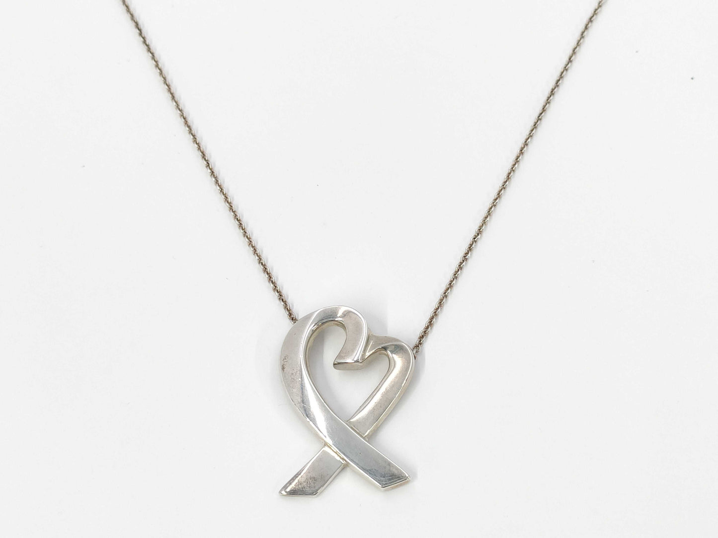 Tiffany & Co. 925 Large Loving Heart Necklace 13.0g Necklace