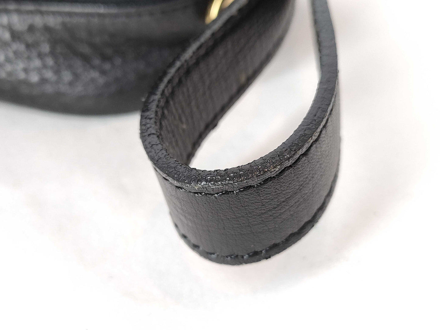 VERSACE VERSACE Leather Black Clutch Bag Second Bag