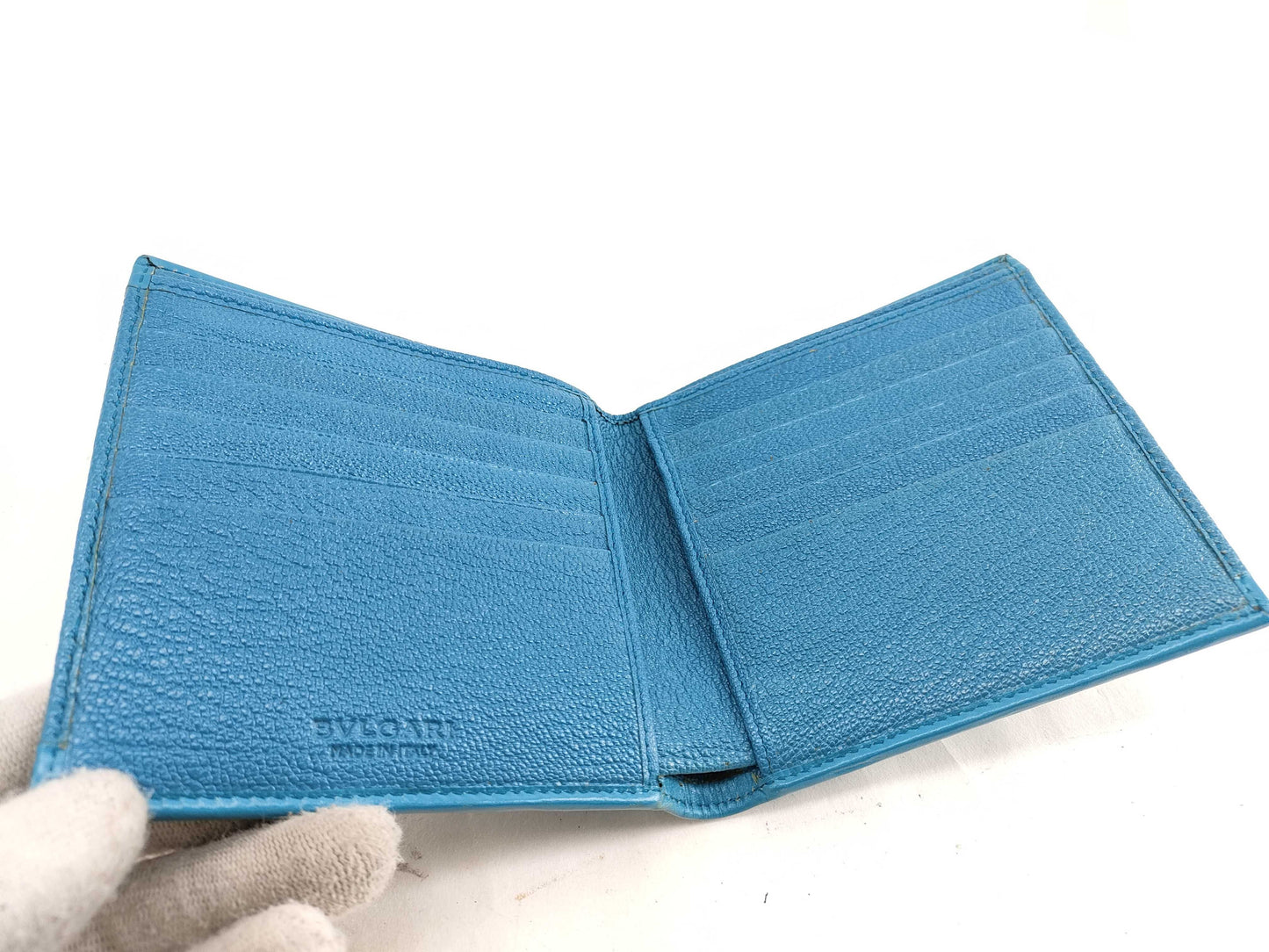 BVLGARI Blue Bi-fold Wallet