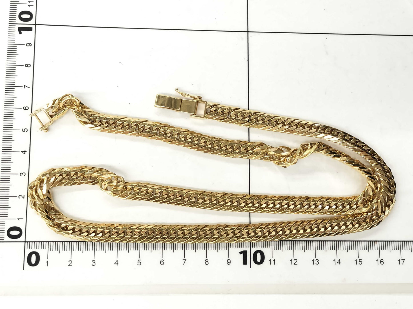 12-sided triple K18 100.1g Kihei necklace