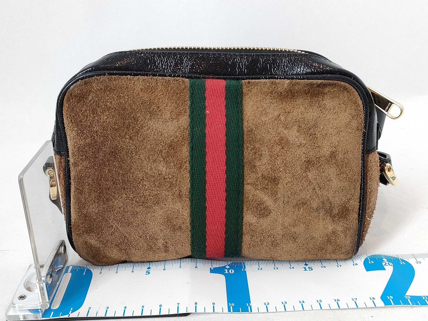 GUCCI Brown Suede Shoulder Bag 573321
