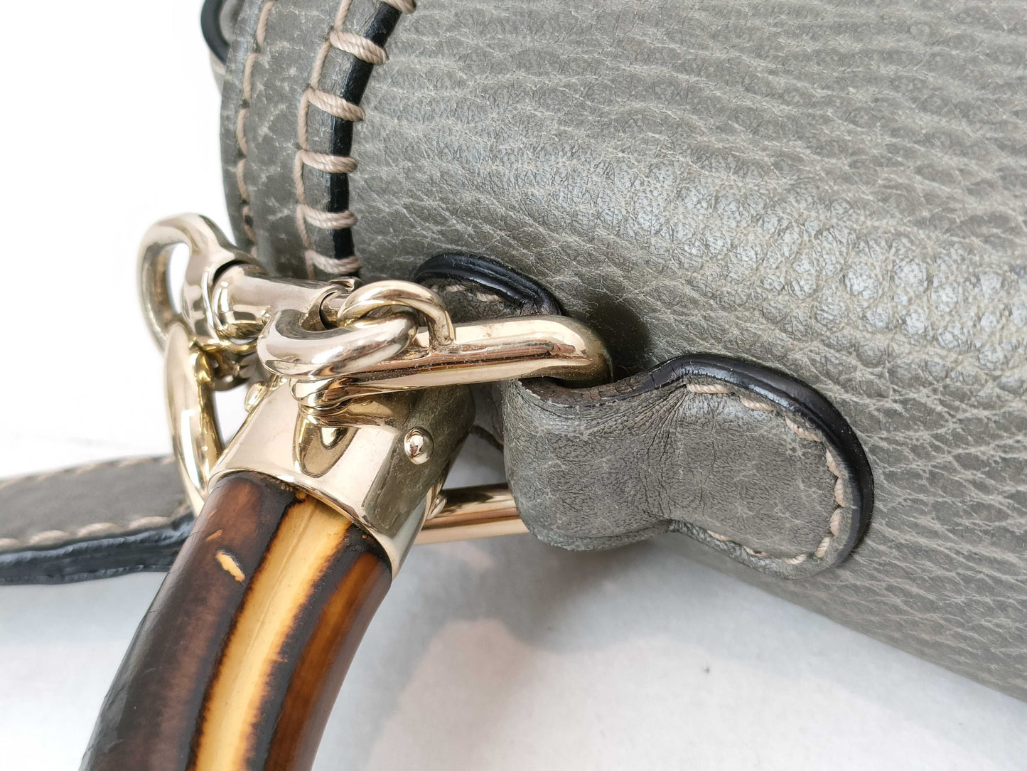 GUCCI Bamboo 2-Way/Turn Lock/254884 Handbag