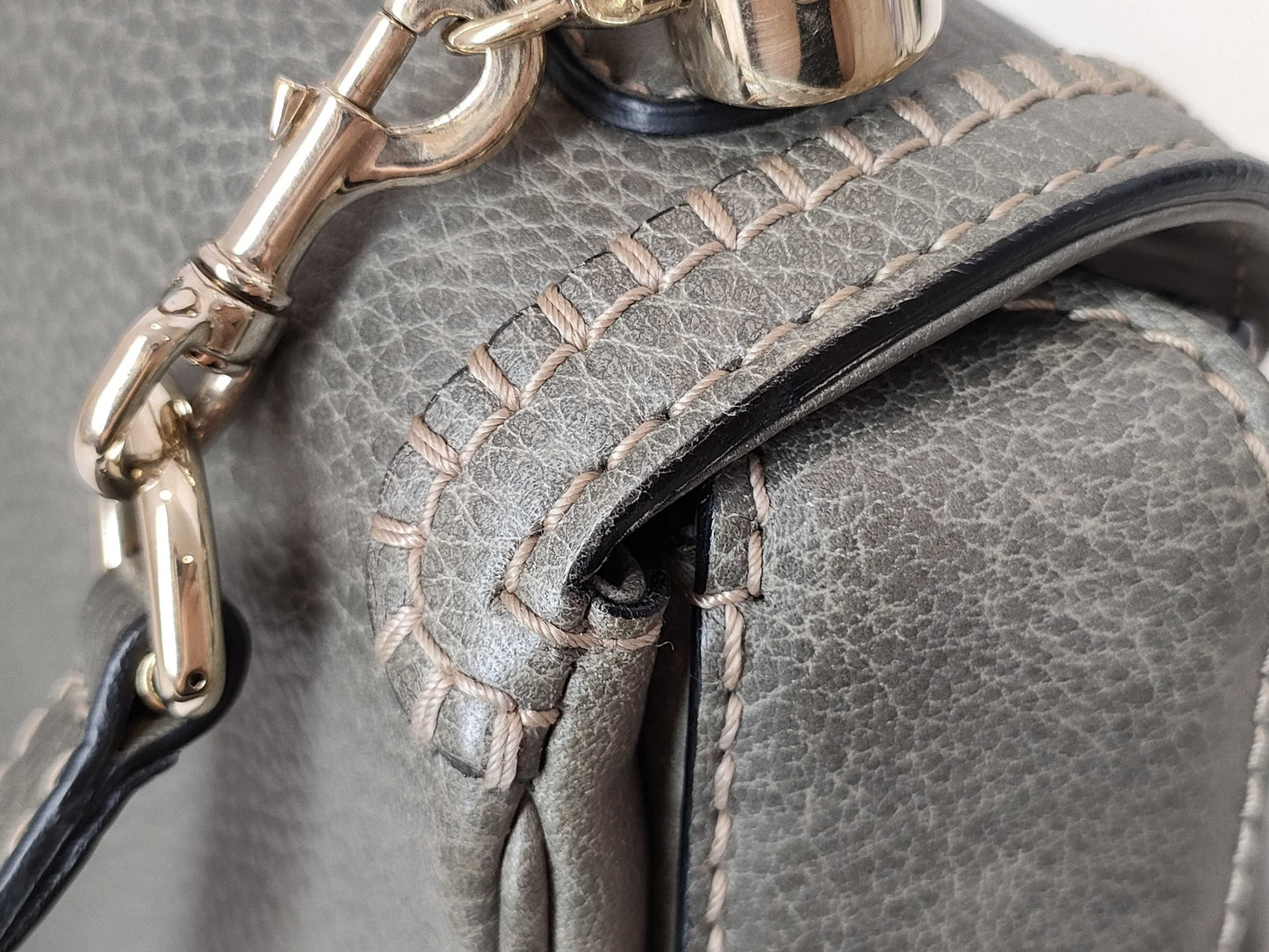 GUCCI Bamboo 2-Way/Turn Lock/254884 Handbag
