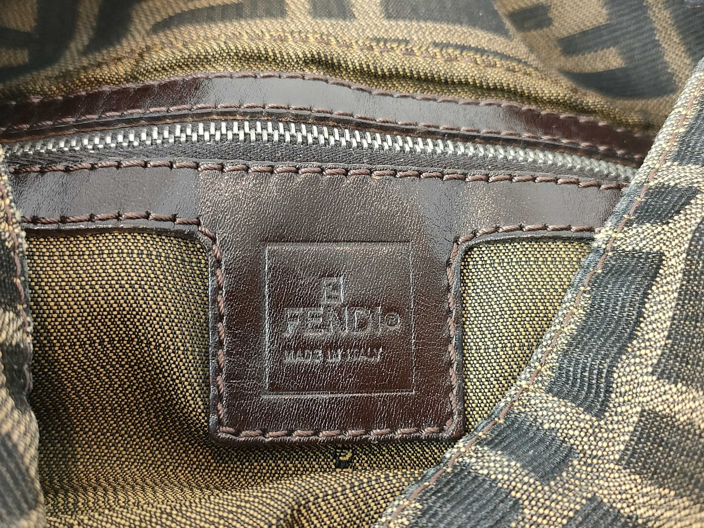 FENDI Zucca pattern Mamma/One-shoulder shoulder bag