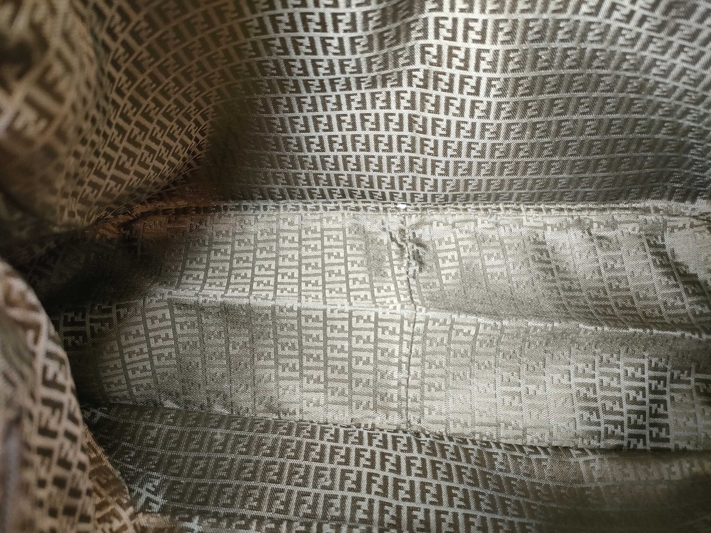 FENDI Leather/Hand/Brown Handbag