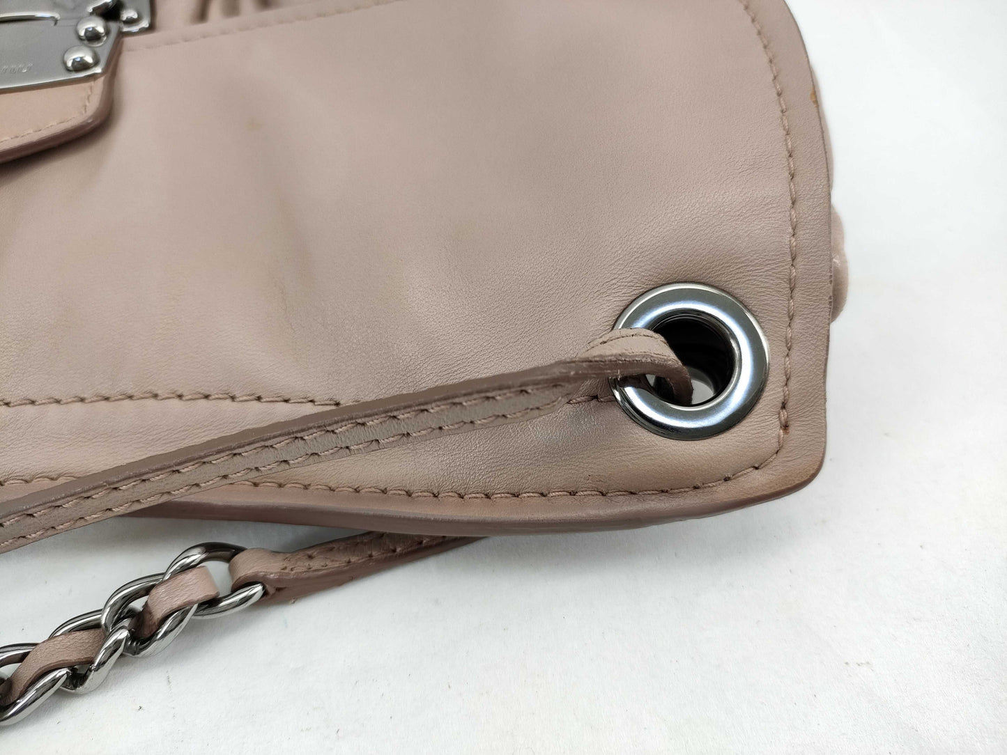 Miu Miu Chain Shoulder Bag Pink Shoulder Bag