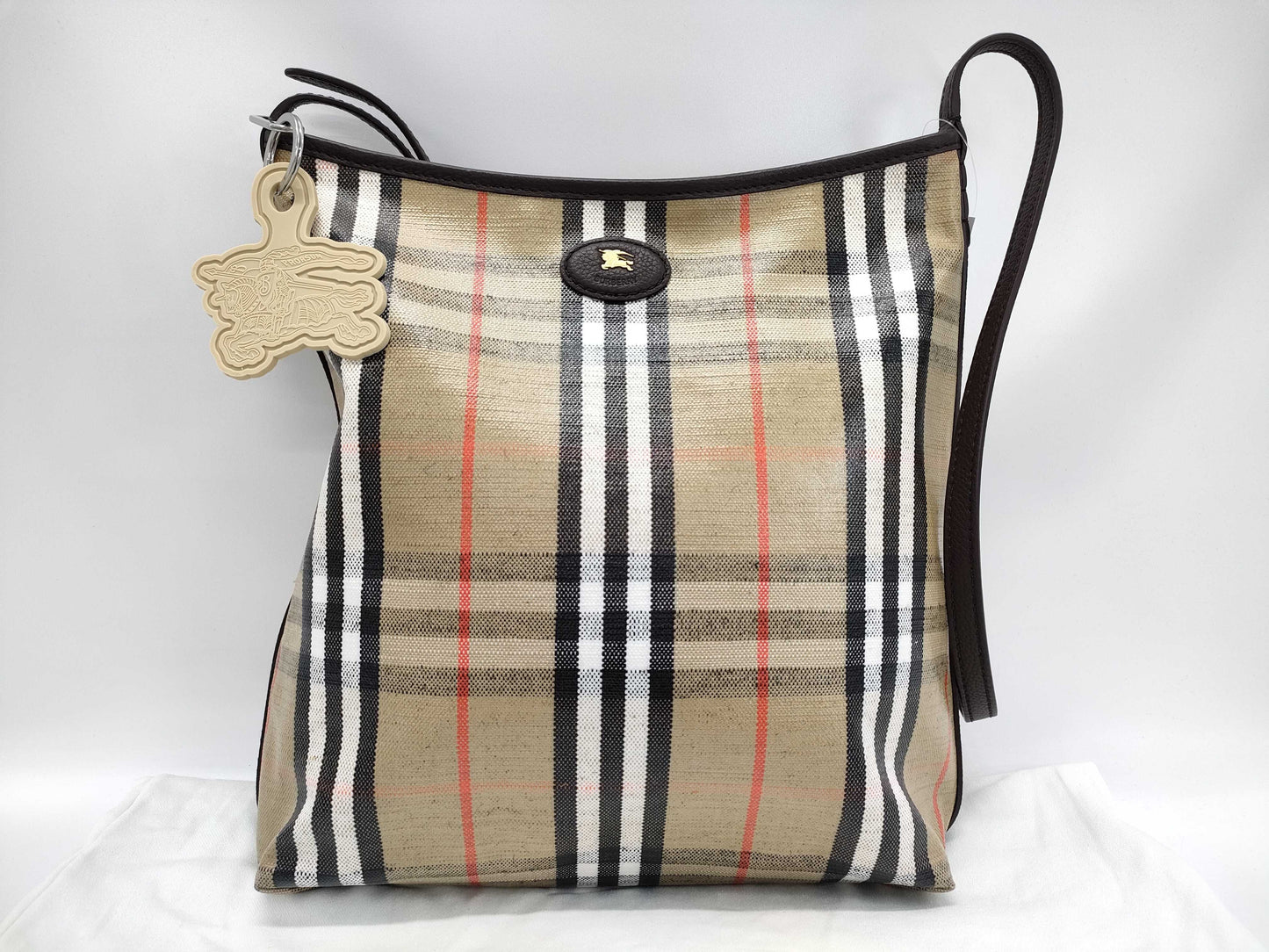 BURBERRY Small Highland Shoulder Bag/Charm Shoulder Bag