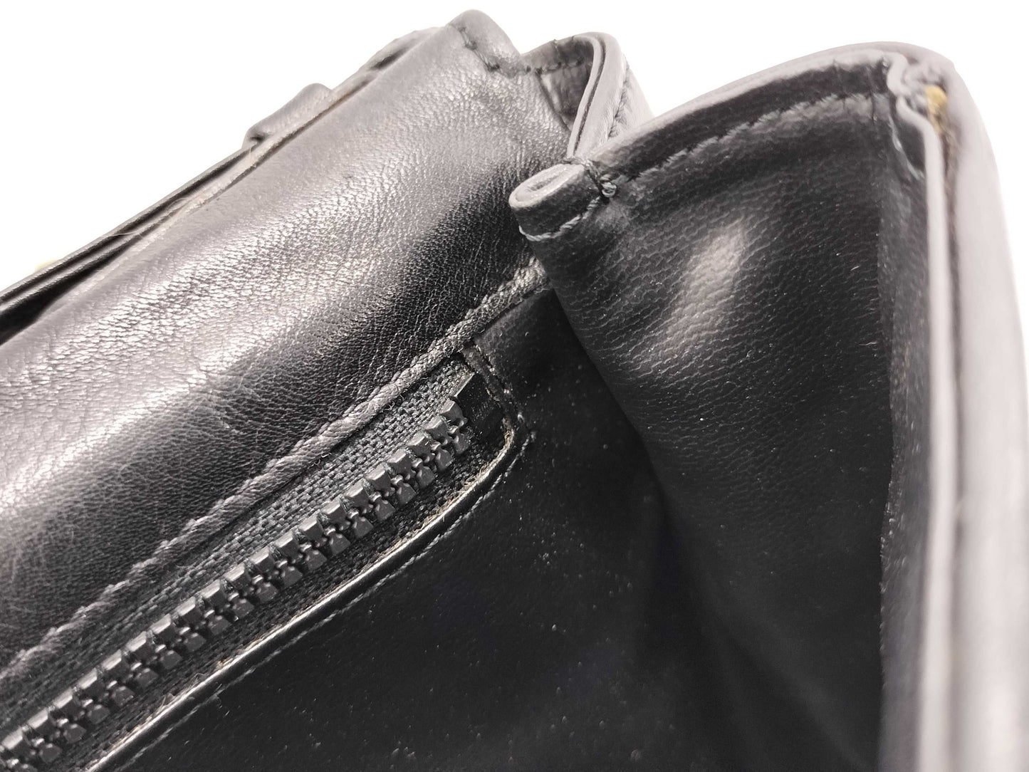 CELINE Triomphe Logo Leather Shoulder Bag