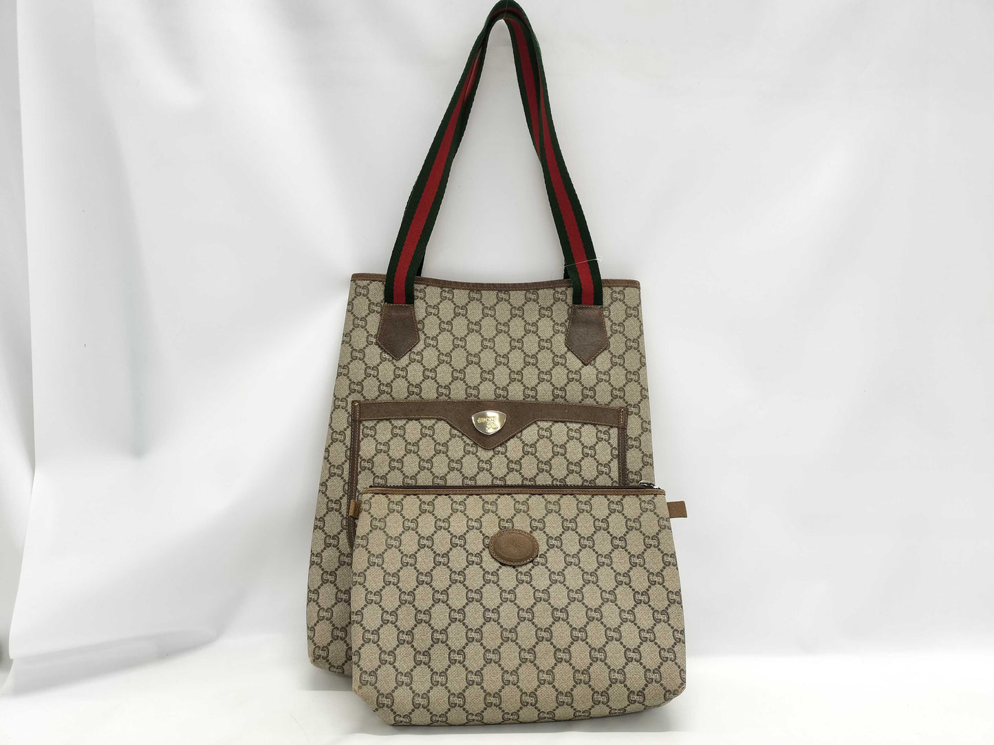 GUCCI GG Supreme GG Plus Sherry Tote/Second Bag Shoulder Bag