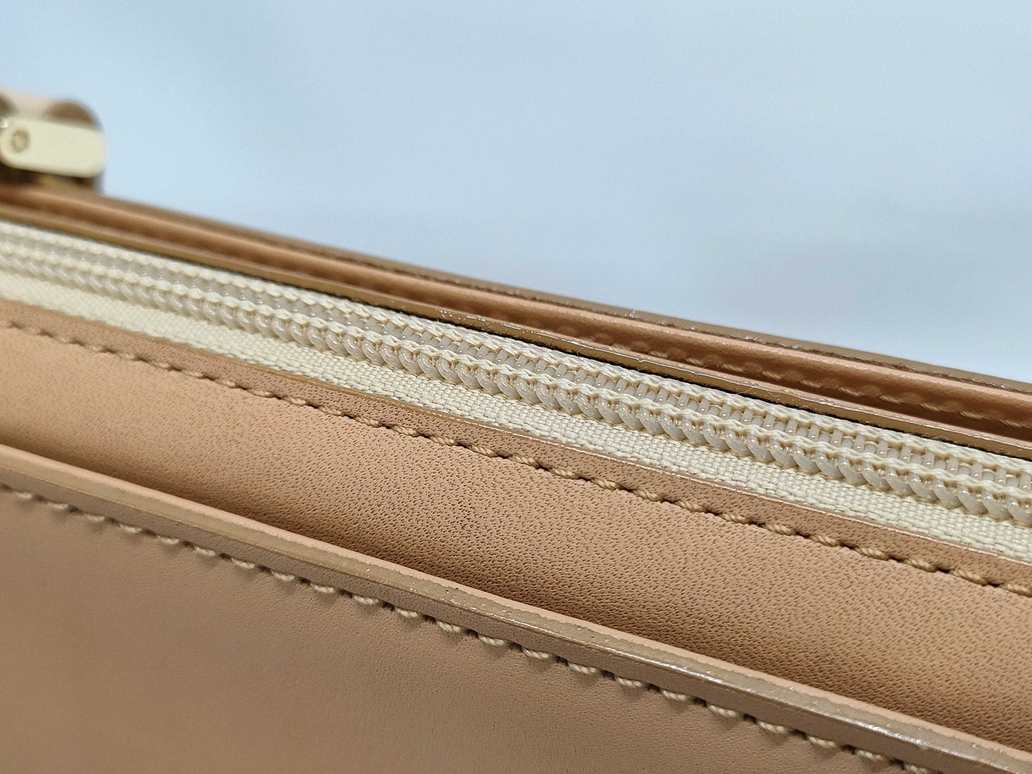 BURBERRY Natural Leather Check Handbag