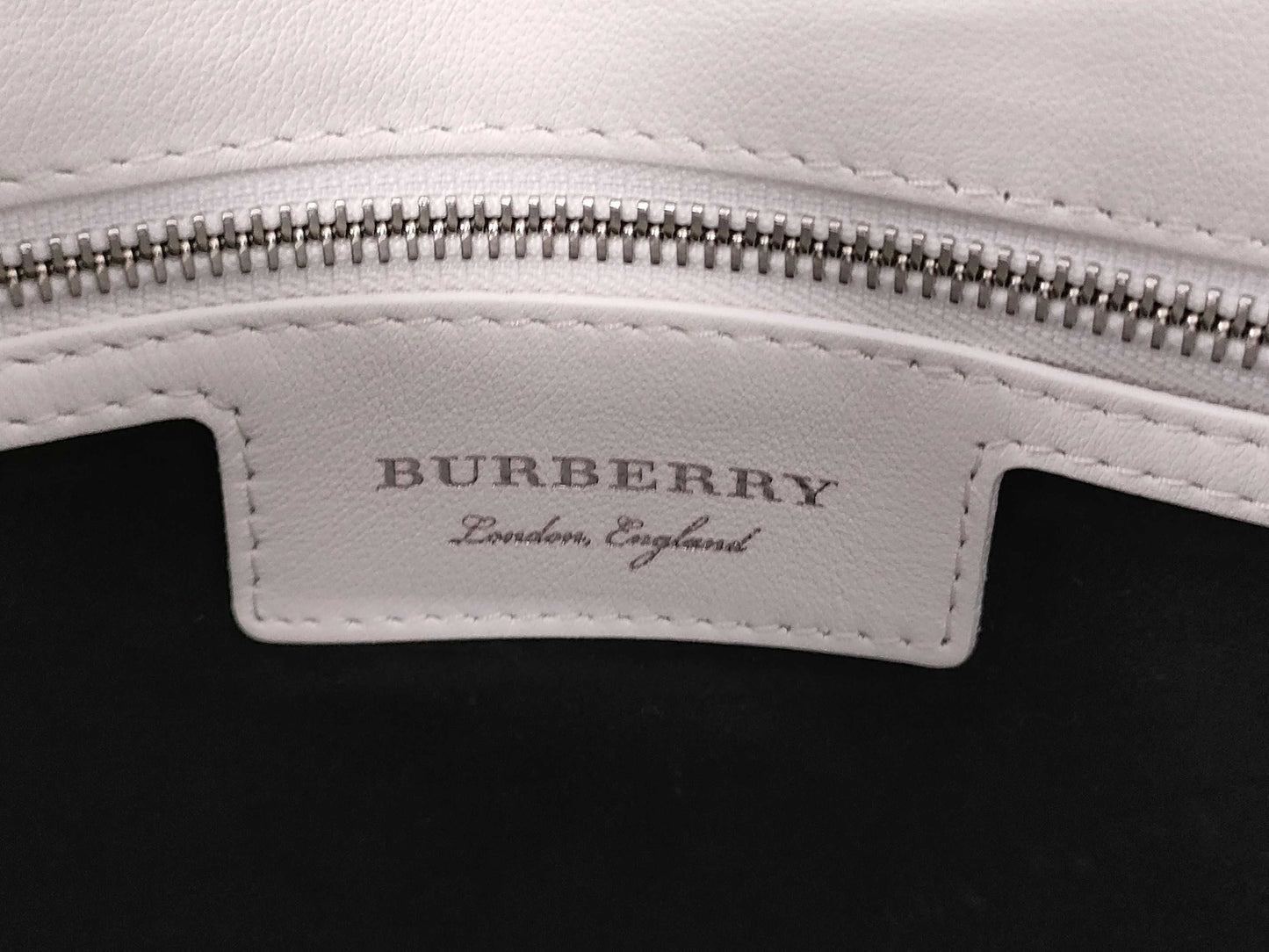 BURBERRY DK88 2WAY Shoulder Handbag White